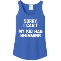 Sorry I Can't My Has Swimming Great Gift Funny Swim Mom Gift Ladies Essential Tank