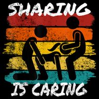 Sharing Is Caring Threesome Sex Polyamory Swingers 16 in Basic Backpack