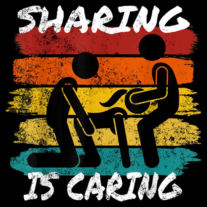 Sharing Is Caring Threesome Sex Polyamory Swingers 16 in Basic Backpack