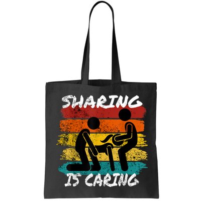 Sharing Is Caring Threesome Sex Polyamory Swingers Bag