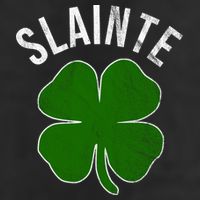 Slainte Irish Clover St Patrick's Day 7 Panel Mesh Trucker Snapback Hat