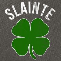 Slainte Irish Clover St Patrick's Day Cotton Canvas Backpack