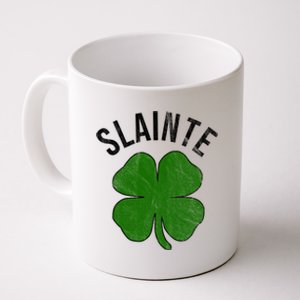 Slainte Irish Clover St Patrick's Day Coffee Mug