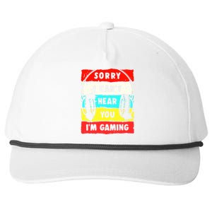 Sorry I CanT Hear You IM Gaming Snapback Five-Panel Rope Hat