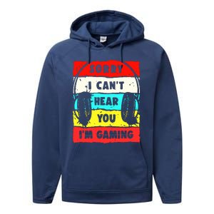 Sorry I CanT Hear You IM Gaming Performance Fleece Hoodie