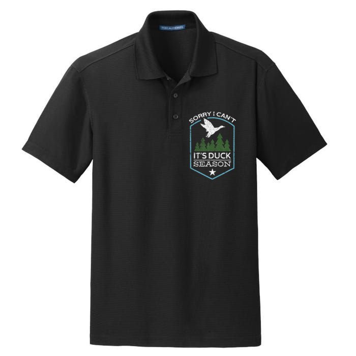 Sorry I Can´T It´S Duck Season Duck Hunting Funny Hunting Dry Zone Grid Polo