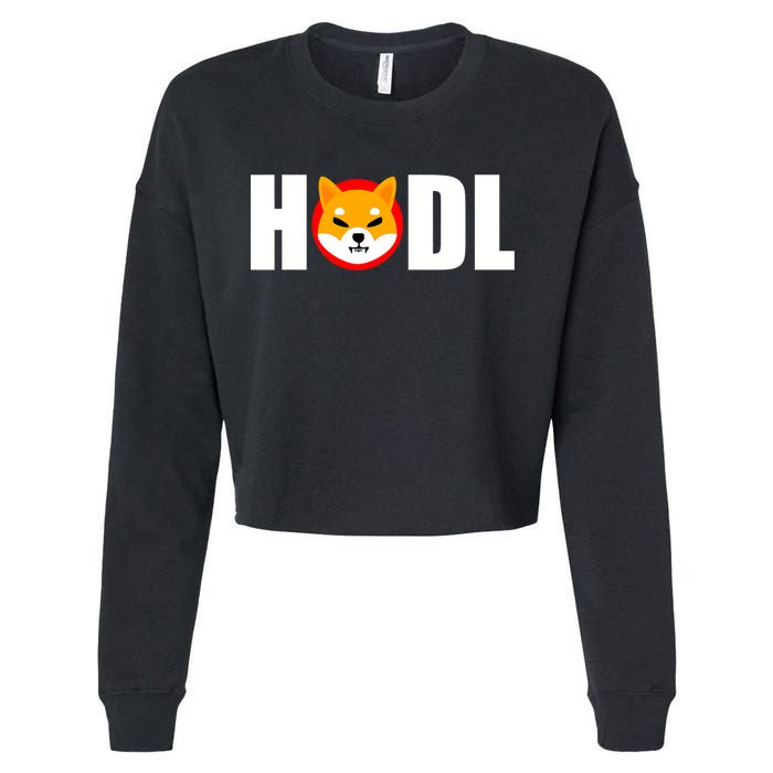 Shiba Inu Coin Crypto Token Shib Hodl Shiba Army Cropped Pullover Crew