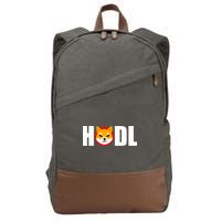 Shiba Inu Coin Crypto Token Shib Hodl Shiba Army Cotton Canvas Backpack