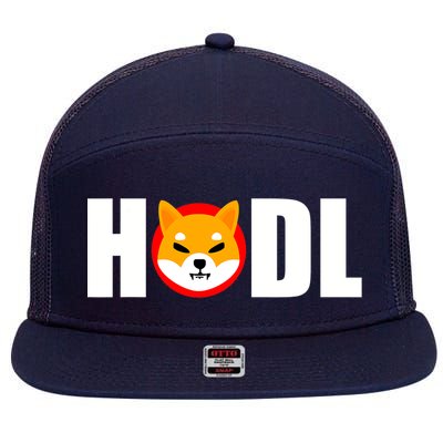 Shiba Inu Coin Crypto Token Shib Hodl Shiba Army 7 Panel Mesh Trucker Snapback Hat