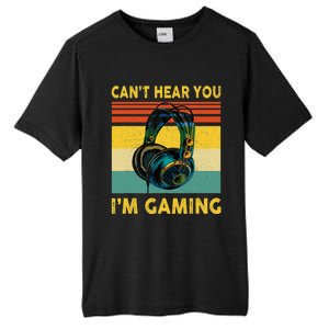 Sorry I Can't Hear You I'm Gaming Retro Gamer Gifts Boys Tall Fusion ChromaSoft Performance T-Shirt