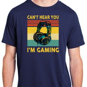 Sorry I Can't Hear You I'm Gaming Retro Gamer Gifts Boys Adult ChromaSoft Performance T-Shirt