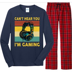 Sorry I Can't Hear You I'm Gaming Retro Gamer Gifts Boys Long Sleeve Pajama Set