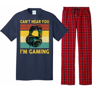 Sorry I Can't Hear You I'm Gaming Retro Gamer Gifts Boys Pajama Set