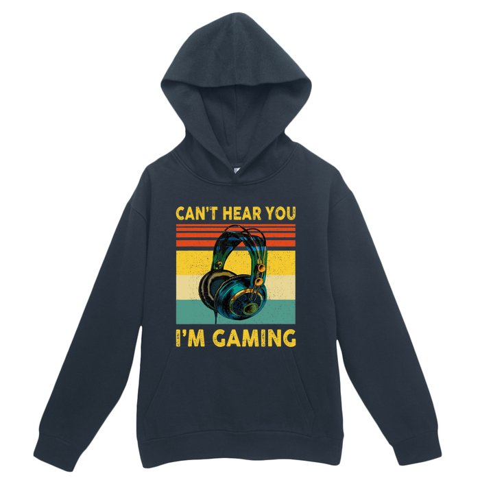 Sorry I Can't Hear You I'm Gaming Retro Gamer Gifts Boys Urban Pullover Hoodie