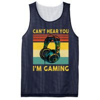 Sorry I Can't Hear You I'm Gaming Retro Gamer Gifts Boys Mesh Reversible Basketball Jersey Tank