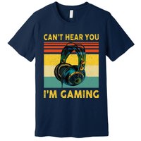 Sorry I Can't Hear You I'm Gaming Retro Gamer Gifts Boys Premium T-Shirt