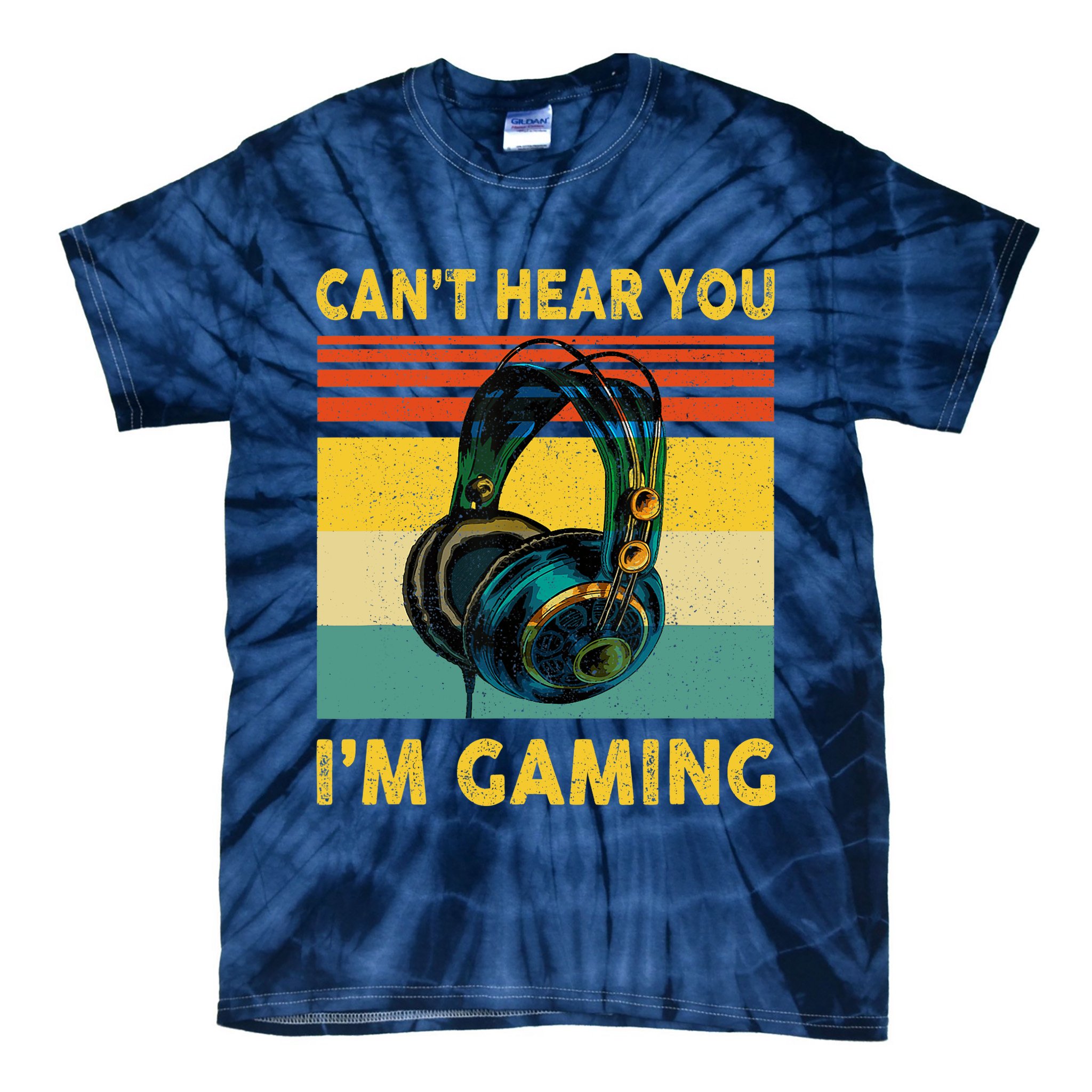 Sorry I Can't Hear You I'm Gaming Retro Gamer Gifts Boys Tie-Dye T-Shirt