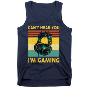 Sorry I Can't Hear You I'm Gaming Retro Gamer Gifts Boys Tank Top