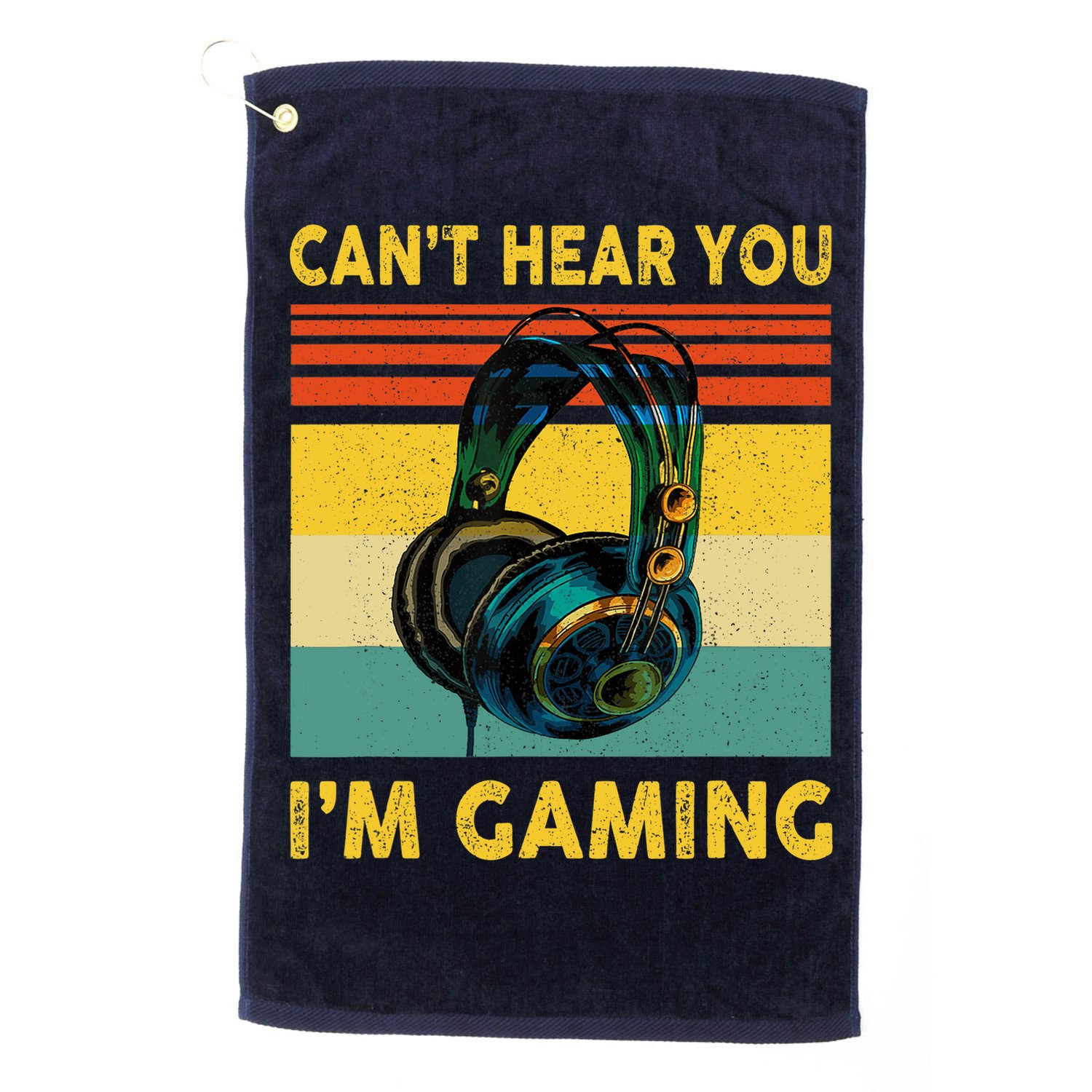 Sorry I Can't Hear You I'm Gaming Retro Gamer Gifts Boys Golf Towel