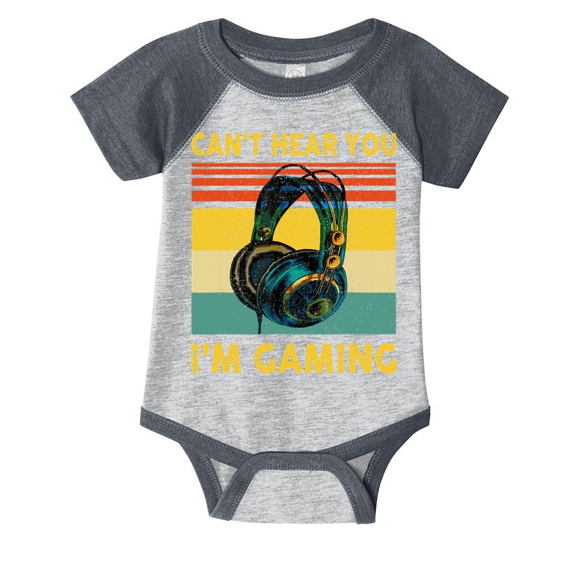 Sorry I Can't Hear You I'm Gaming Retro Gamer Gifts Boys Infant Baby Jersey Bodysuit