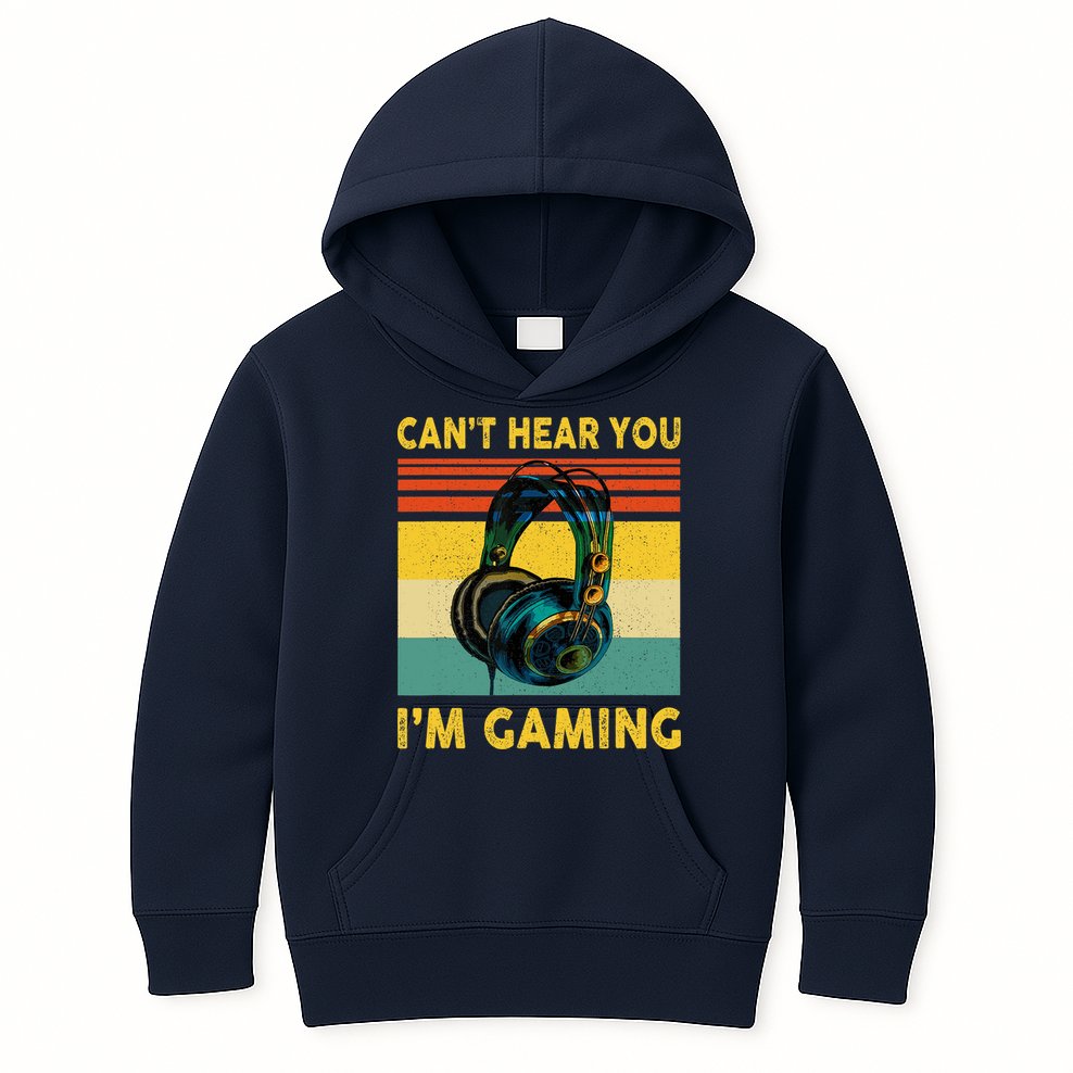 Sorry I Can't Hear You I'm Gaming Retro Gamer Gifts Boys Kids Hoodie