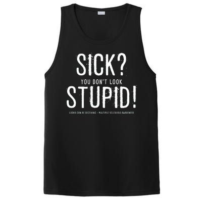 Sick You Don't Look Stupid MS Awareness PosiCharge Competitor Tank