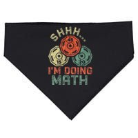 Shhh IM Doing Math Funny Weight Lifting Workout Training USA-Made Doggie Bandana