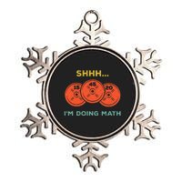 Shhh Im Doing Math Weight Lifting Gym Lover Motivation Metallic Star Ornament