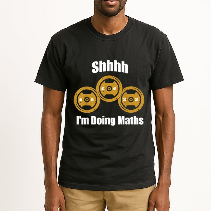 Shhh IM Doing Math Weight Lifting Math Lover Funny Meme Tall T-Shirt