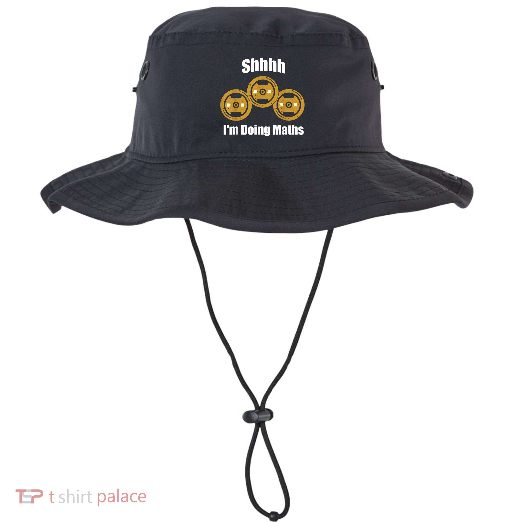 Shhh IM Doing Math Weight Lifting Math Lover Funny Meme Bucket Hat