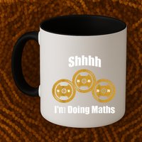 Shhh IM Doing Math Weight Lifting Math Lover Funny Meme Mug
