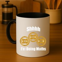 Shhh IM Doing Math Weight Lifting Math Lover Funny Meme Mug