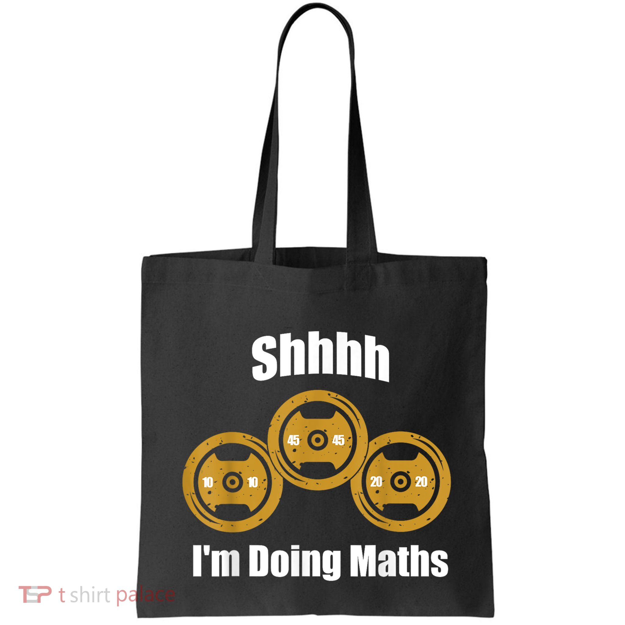 Shhh IM Doing Math Weight Lifting Math Lover Funny Meme Bag