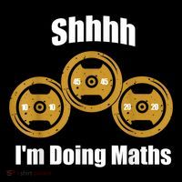 Shhh IM Doing Math Weight Lifting Math Lover Funny Meme Premium T-Shirt