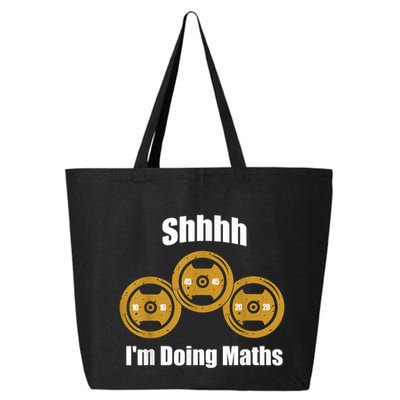 Shhh IM Doing Math Weight Lifting Math Lover Funny Meme 25L Jumbo Tote