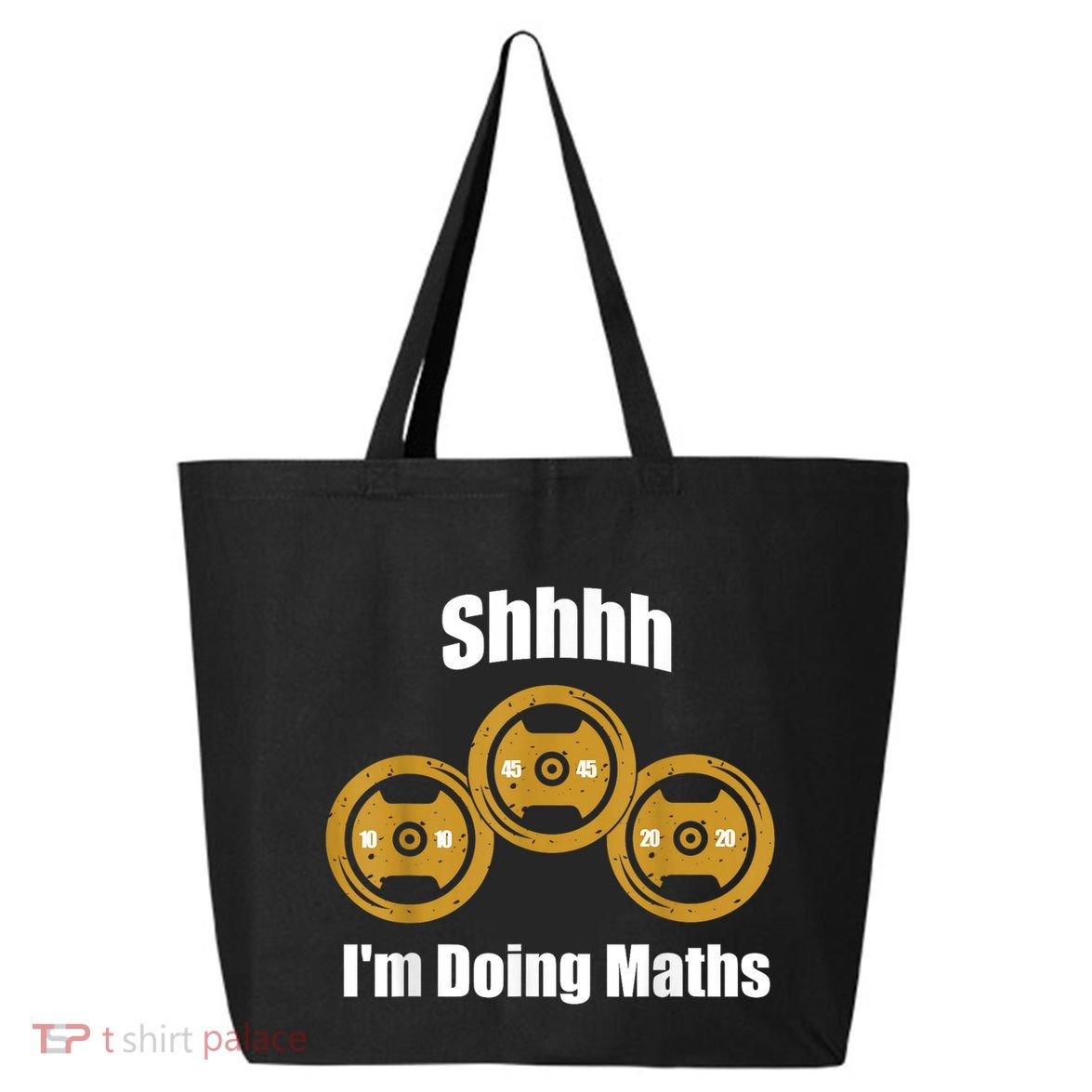 Shhh IM Doing Math Weight Lifting Math Lover Funny Meme 25L Jumbo Tote