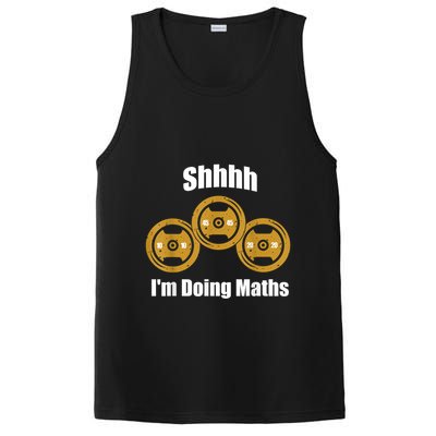 Shhh IM Doing Math Weight Lifting Math Lover Funny Meme PosiCharge Competitor Tank