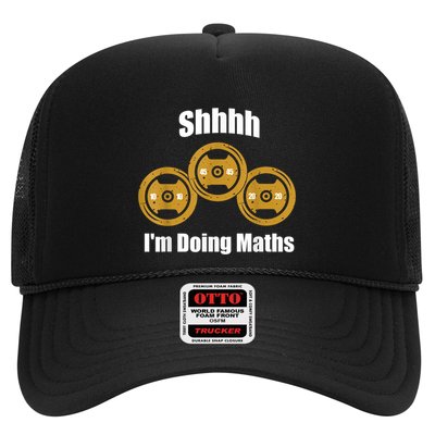 Shhh IM Doing Math Weight Lifting Math Lover Funny Meme Trucker Hat