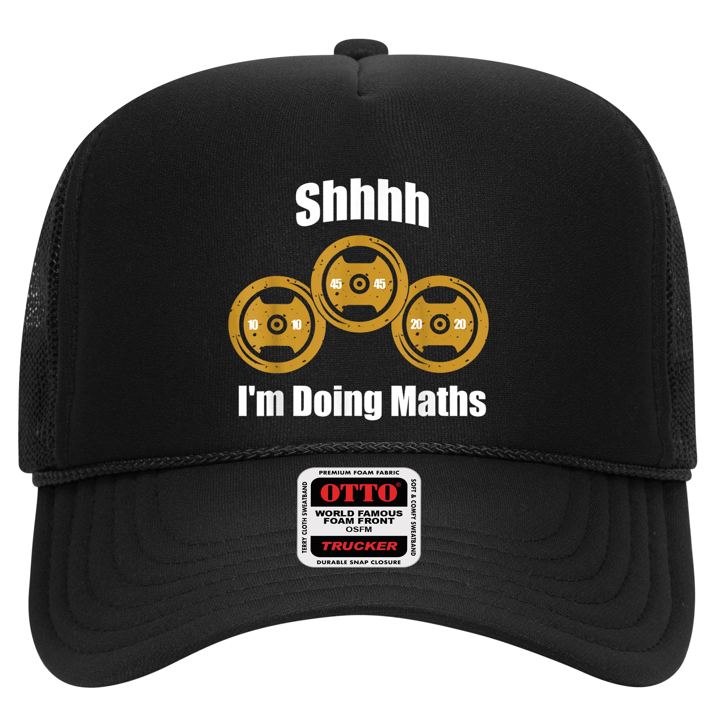 Shhh IM Doing Math Weight Lifting Math Lover Funny Meme Hat