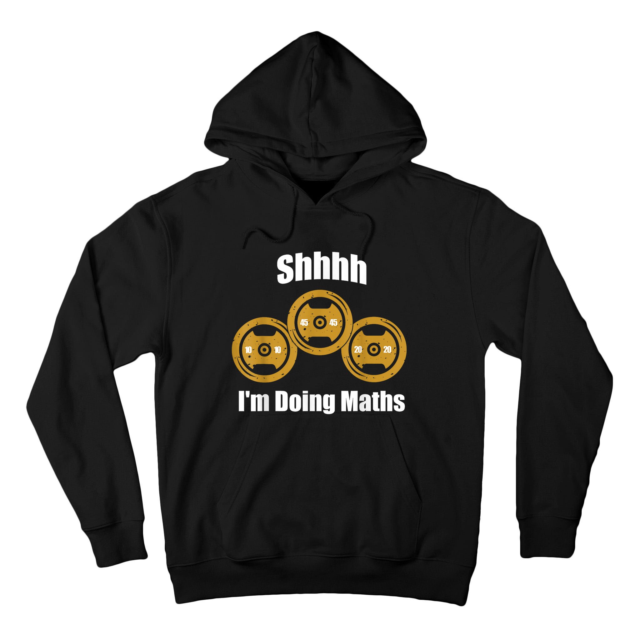 Shhh IM Doing Math Weight Lifting Math Lover Funny Meme Tall Hoodie