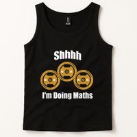 Shhh IM Doing Math Weight Lifting Math Lover Funny Meme Tank Top