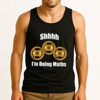Shhh IM Doing Math Weight Lifting Math Lover Funny Meme Tank Top