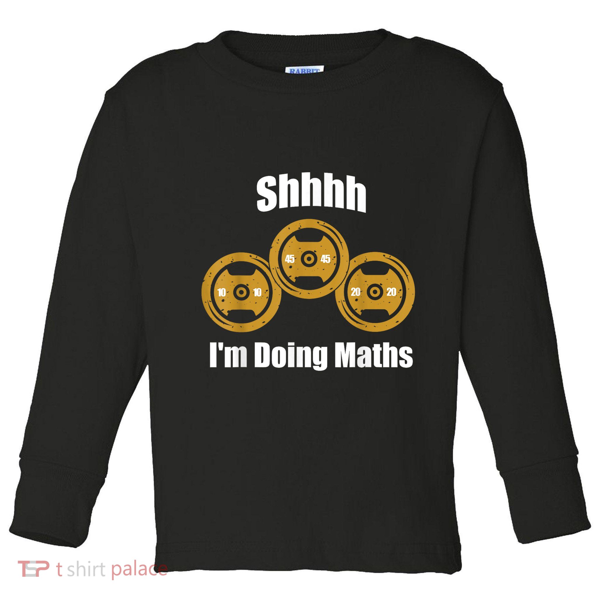 Shhh IM Doing Math Weight Lifting Math Lover Funny Meme Toddler Long Sleeve Shirt