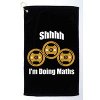 Shhh IM Doing Math Weight Lifting Math Lover Funny Meme Golf Towel
