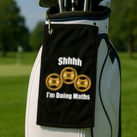 Shhh IM Doing Math Weight Lifting Math Lover Funny Meme Golf Towel