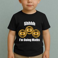 Shhh IM Doing Math Weight Lifting Math Lover Funny Meme Toddler T-Shirt