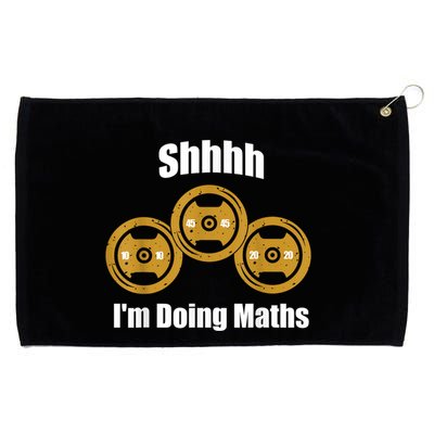 Shhh IM Doing Math Weight Lifting Math Lover Funny Meme Grommeted Golf Towel