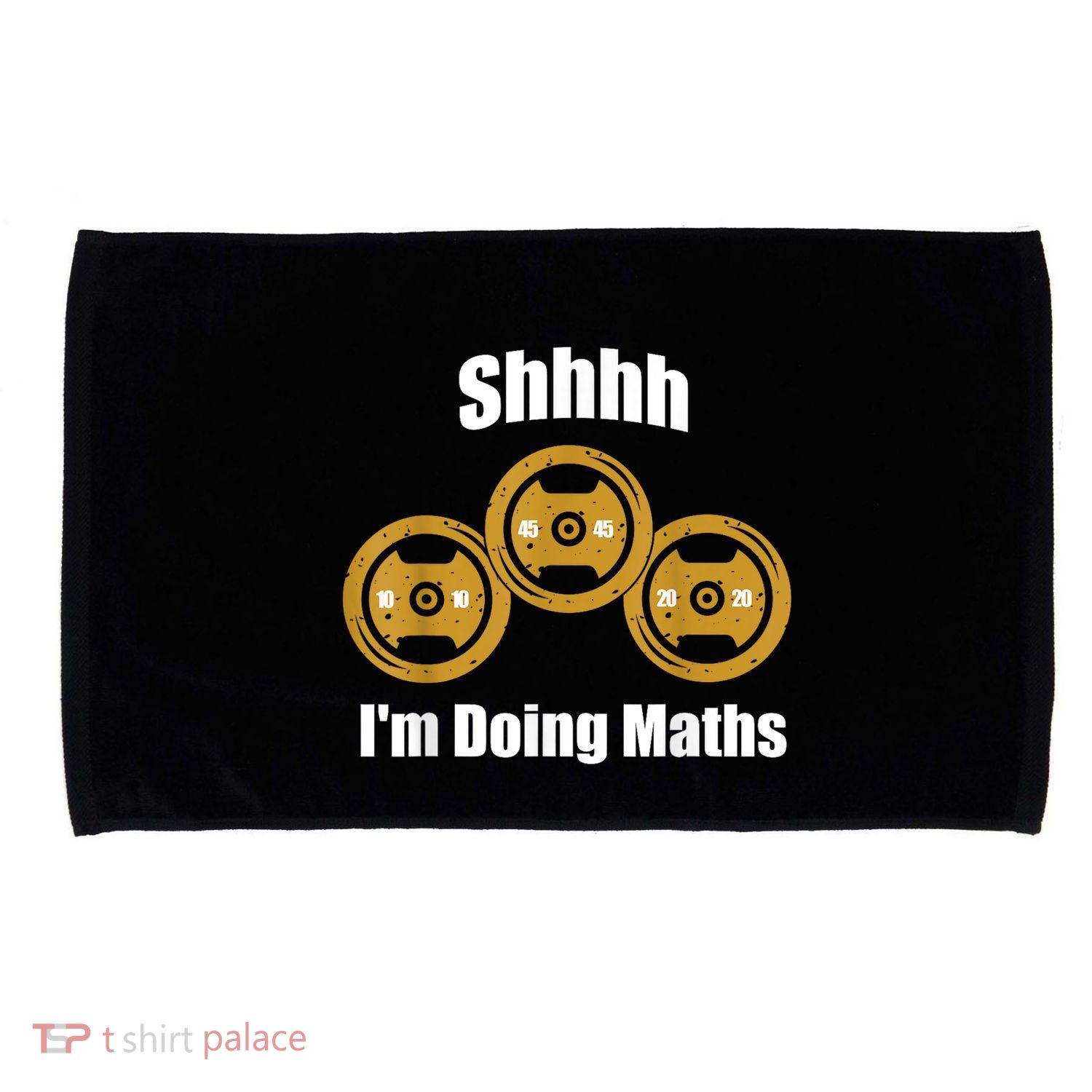 Shhh IM Doing Math Weight Lifting Math Lover Funny Meme Microfiber Hand Towel