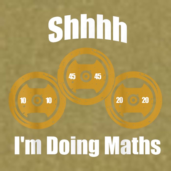 Shhh IM Doing Math Weight Lifting Math Lover Funny Meme Garment-Dyed Women's Muscle Tee