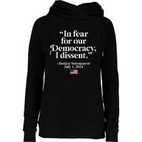 Scotus I Dissent Fear For Our Democracy Womens Funnel Neck Pullover Hood